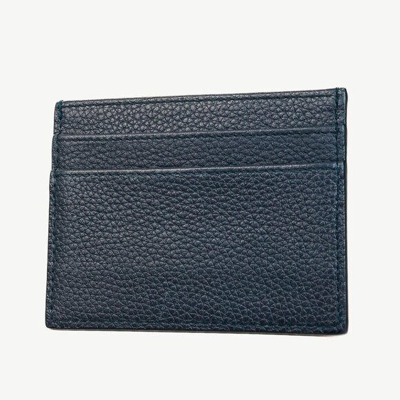 Dior x Air Jordan Wings Navy Leather Card Holder - Picture 2 of 5